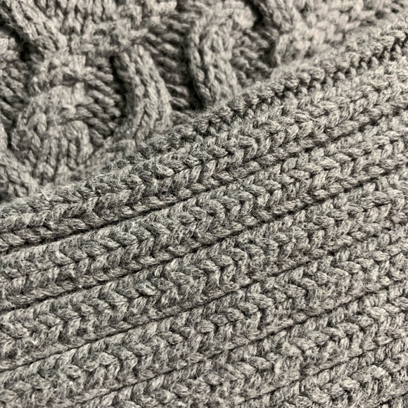 BETWEEN me & you Gray CableKnit Turtleneck Sweater - Picture 8 of 8